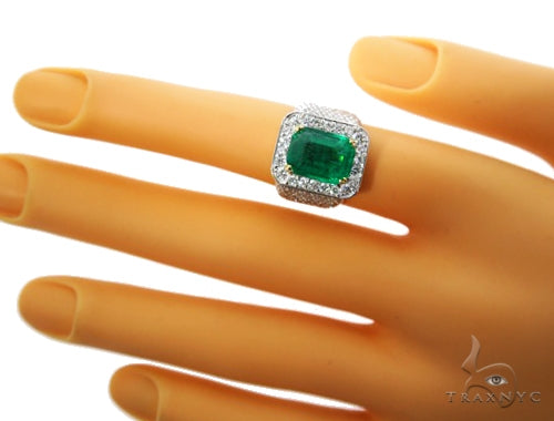Emerald Diamond Anniversary/Fashion Ring 49424 - Image 7