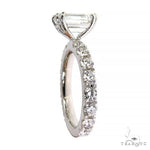 Emerald Diamond Engagement Ring (Lab) 68231 - Image 3