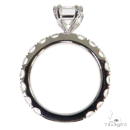 Emerald Diamond Engagement Ring (Lab) 68231 - Image 5