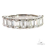 Emerald Diamond Wedding Band 69014 - Image 1