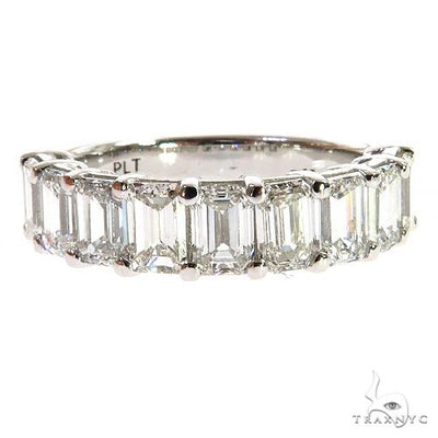 Emerald Diamond Wedding Band 69014 - Image 1