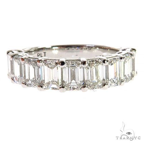 Emerald Diamond Wedding Band 69014 - Image 1