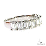 Emerald Diamond Wedding Band 69014 - Image 2