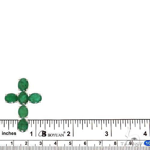 Emerald Enchantment Sacred Cross Pendant .925 Silver 69593 - Image 5
