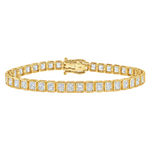 Emerald Bezel Tennis Bracelet 71774