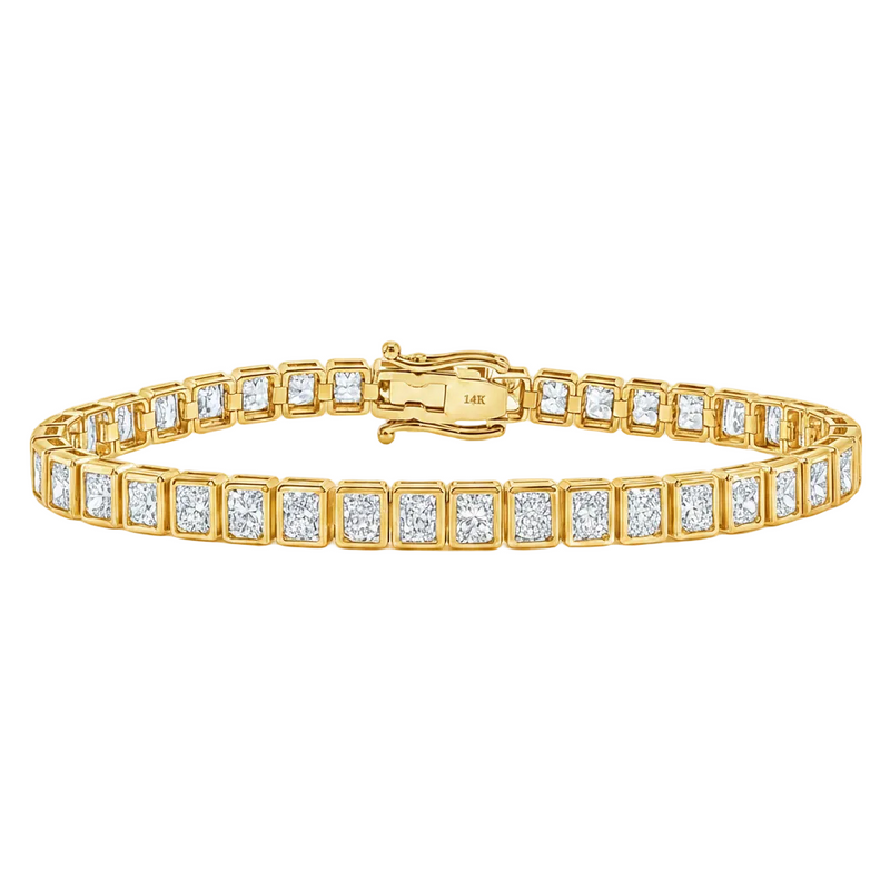 Emerald Bezel Tennis Bracelet 71774