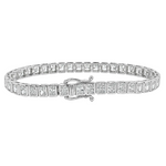 Emerald Bezel Tennis Bracelet 71774
