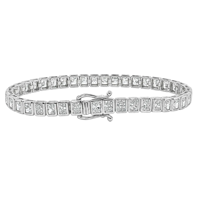 Emerald Bezel Tennis Bracelet 71774