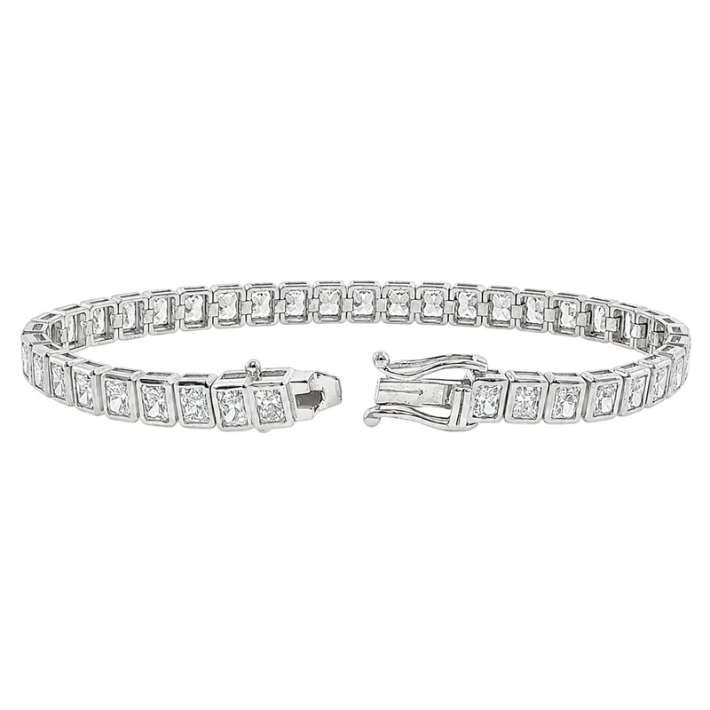 Emerald Bezel Tennis Bracelet 71774