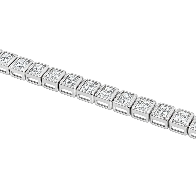Emerald Bezel Tennis Bracelet 71774