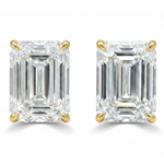 3 Ctw Emerald-Cut Diamond Studs (Lab) 71334