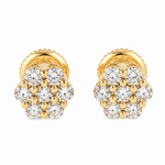Enchanting Floral Diamond Earrings 65955