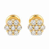 14K Gold Enchanting Floral Diamond Earrings 65955