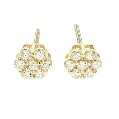 Enchanting Floral Diamond Earrings 65955