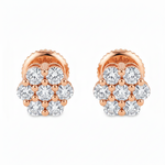 Enchanting Floral Diamond Earrings 65955