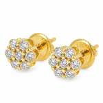 Enchanting Floral Diamond Earrings 65955