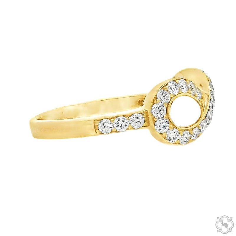 14K Gold Endless Shine Diamond Infinity Ring, photo 5 of 7