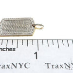 Engrave Your Text Diamond 14K Gold Dog Tag Charm Pendant 63092 - Image 7
