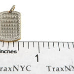Engrave Your Text Diamond 14K Gold Dog Tag Charm Pendant 63092 - Image 8