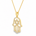 Eternal Faith Hamsa & David Star Pendant 71826