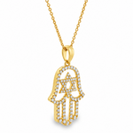 Eternal Faith Hamsa & David Star Pendant 71826