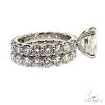 Eternity Diamond Engagement Ring Set 68942 - Image 4