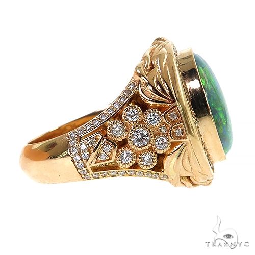 14K Gold Ethiopian Opal Ring, photo 3 of 6