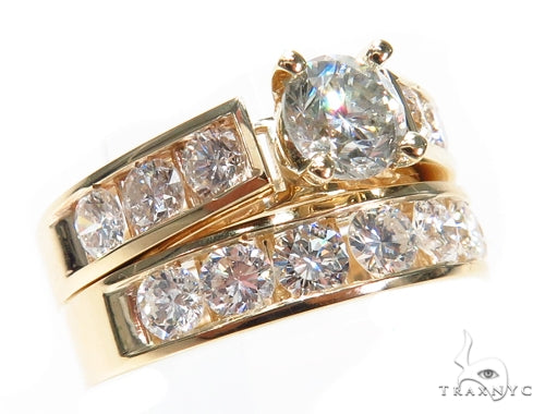 Europe Style Diamond Wedding Set 40810 - Image 2