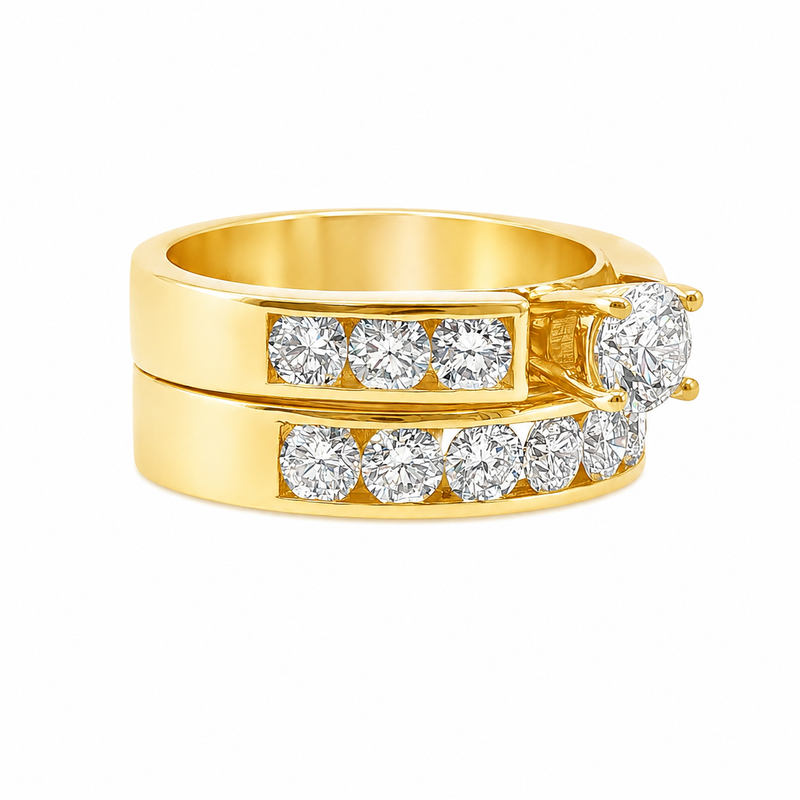 Europe Style Diamond Wedding Set 40810