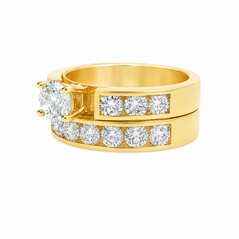 Europe Style Diamond Wedding Set 40810