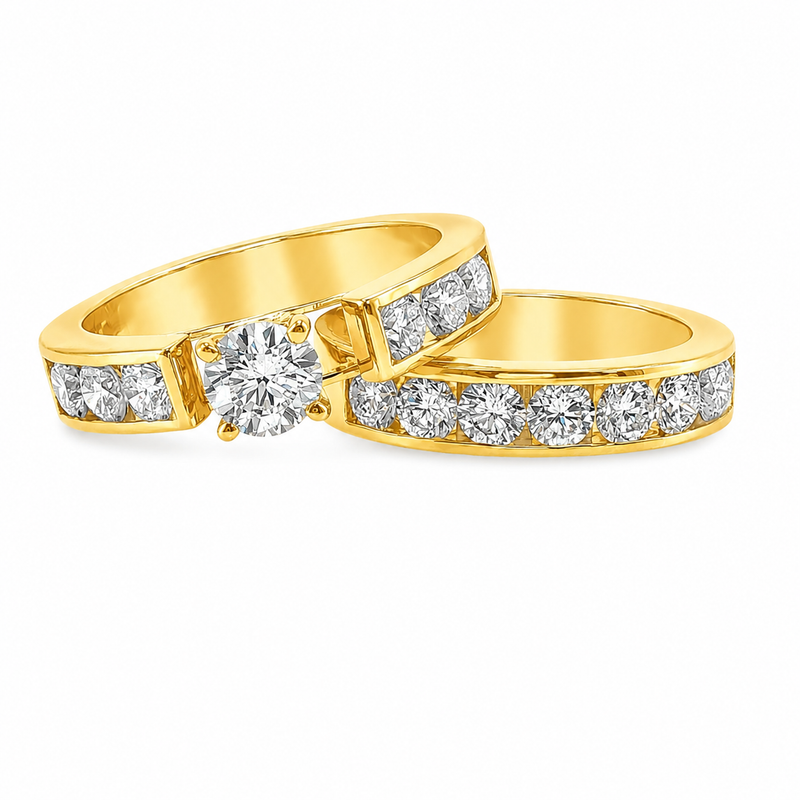 Europe Style Diamond Wedding Set 40810