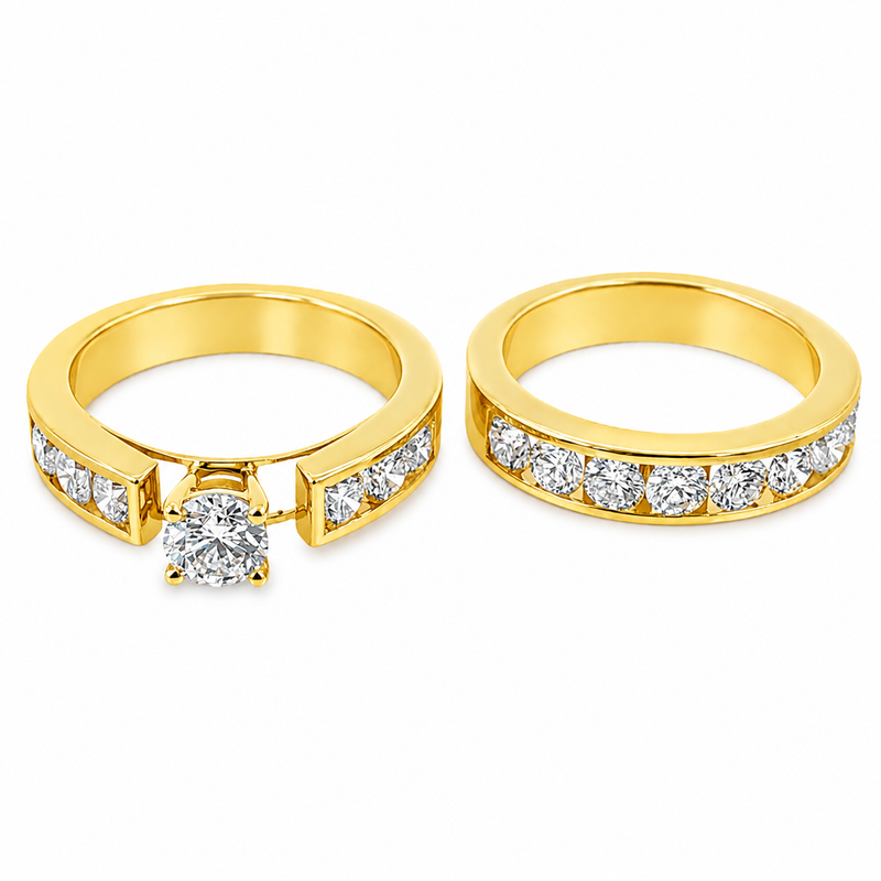 Europe Style Diamond Wedding Set 40810