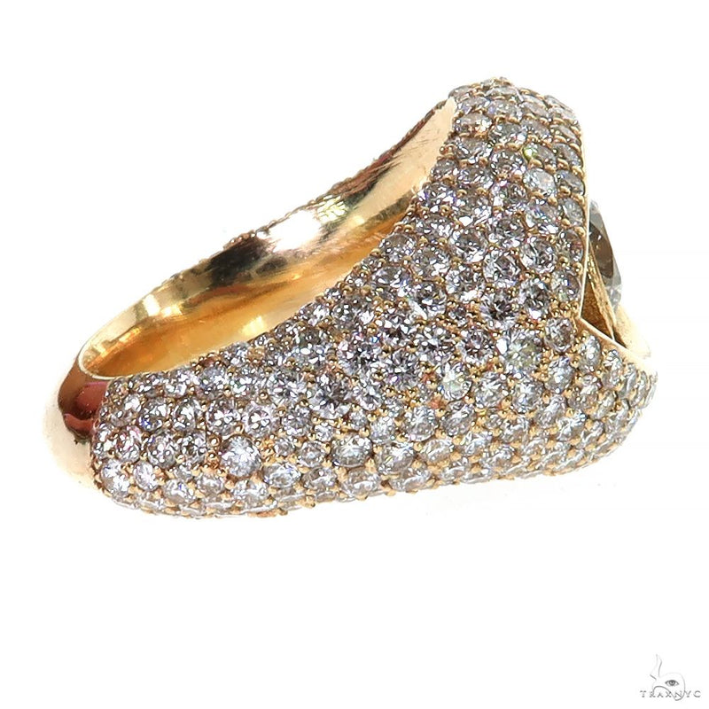 14K Gold Evil Eye Lab-Grown Diamond Ring, photo 3 of 7