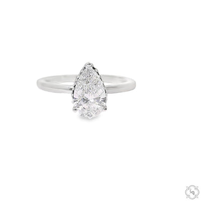 18K Gold Frost Engagement Ring
