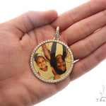 14K Gold Custom Photo Pendant 2 Inch 64427 - Image 5