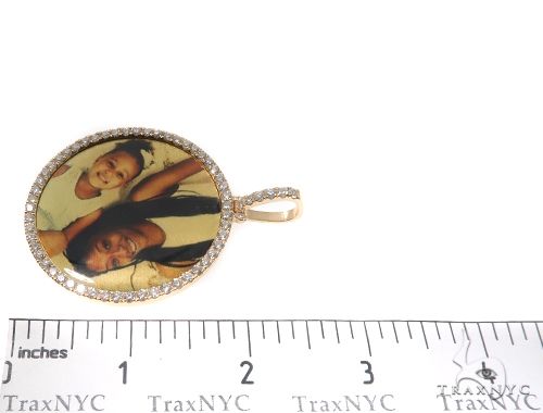 14K Gold Custom Photo Pendant 2 Inch 64427 - Image 6