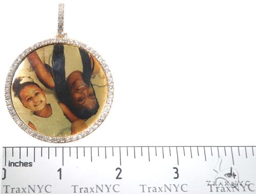 14K Gold Custom Photo Pendant 2 Inch 64427 - Image 7