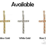 Fancy Oval Round Cut Diamond Cross 65662 - Image 8