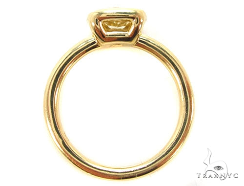Fancy Yellow Cushion Cut Diamond Ring 36638 - Image 6