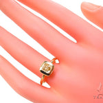 Fancy Yellow Cushion Cut Diamond Ring 36638 - Image 7