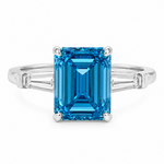 Fancy Vivid Blue Engagement Ring 71550