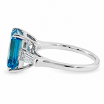 Fancy Vivid Blue Engagement Ring 71550