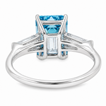 Fancy Vivid Blue Engagement Ring 71550