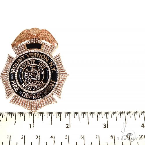 Fire Department Diamond Badge Pendant 68091 - Image 6
