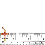 Fire Princess Cut Sapphire Cross 67087 - Image 5