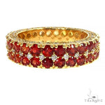 Fire Sapphire Diamond Eternity Ring 66932 - Image 2