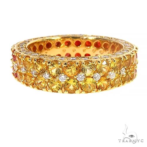 Fire Sapphire Diamond Eternity Ring 66932 - Image 3