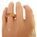 Fire Sapphire Diamond Eternity Ring 66932 - Image 5