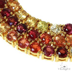 Fire Sapphire Multi Colored Tennis Chain 66767 - Image 4