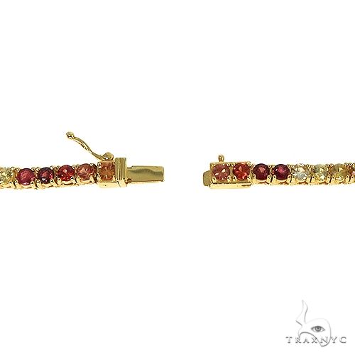 Fire Sapphire Multi Colored Tennis Chain 66767 - Image 6